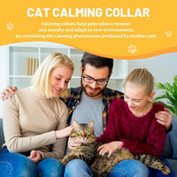 Calming Collar for Cats 4-Pack, Adjustable Water Proof Cat Pheromone Collar for Anxiety Relief, Vet-Recommended, 30-Day Stress Relief Grey