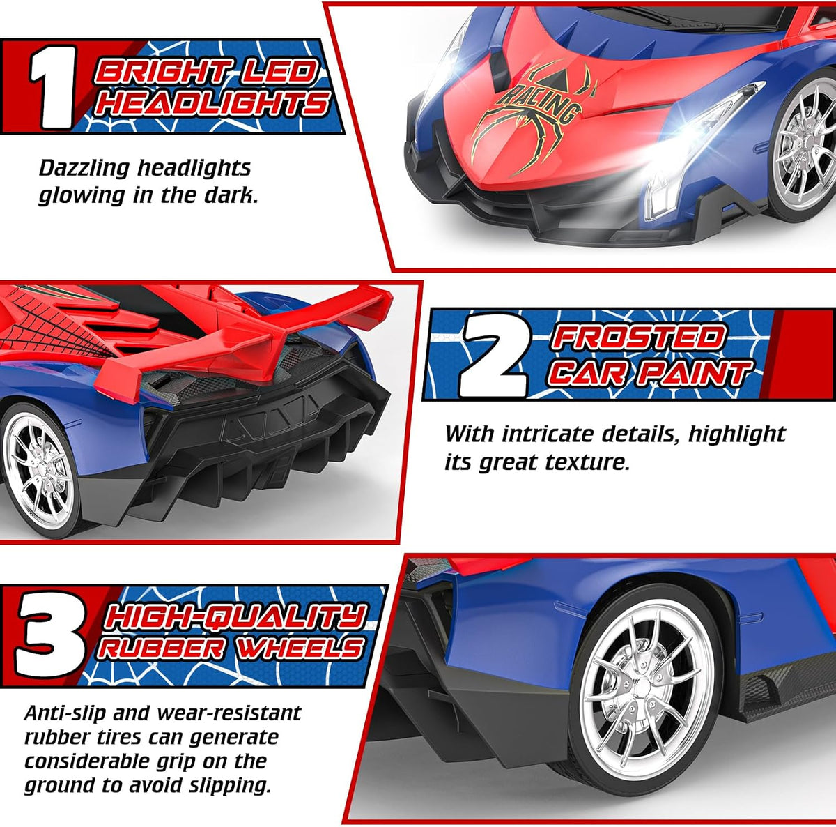 Growsland Remote Control Car for Kids - Red - image 2