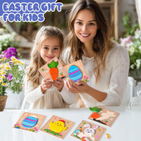 4 Pack Halloween Wooden Puzzles for Kids Jigsaw Puzzles Halloween - Easter - image 3