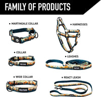 Wolfgang Heavy Duty Martingale Dog Collar with Quick Release Nylon - Overland Print / Large (1 Inch x 18-22 Inch) - image 4
