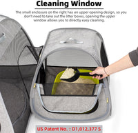 Portable Cat Playpen, Trapezoidal Design for Better Standing - image 4