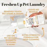 Skout's Honor Laundry Booster Stain & Odor Removal Additive - Plant-Powered Formula for Pet Bedding, Clothing, and Washable Pee Pads - Eco-Friendly & Cruelty-Free, 32 oz - 3 Pack
