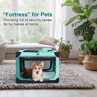 Ownpets Collapsible Dog Crate - Green / 30.0"L x 21.0"W x 21.0"H - image 4