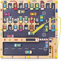 Wooden Magnetic Alphabet Maze Letter Puzzle Montessori Toys for Boys