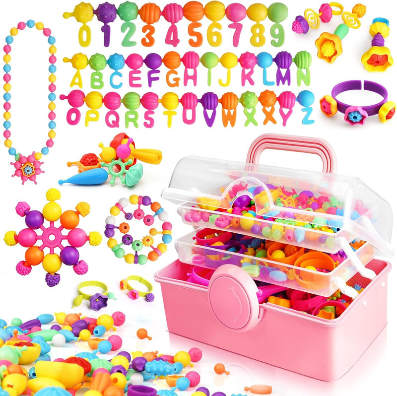 520+ Pop Beads, Jewelry Making Kit for Girls - X-Large