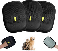 Pet Hair Remover Glove, Electrostatic Pet Hair Remover Glove,Cat & Dog Grooming Glove, Upgraded Fur Removal Tool for Furniture, Carpet, Couch, Car Seat (3pcs)