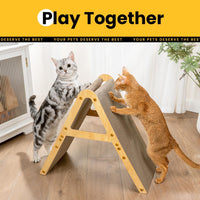 Conlun Vertical Cat Scratcher - Medium for Cat under 16LBS / Light Wood - image 3
