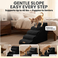 Miorun Dog Stairs for High Beds - Black / 5.0 / Stairs 24.5"H - image 3