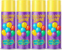 Balloon Shine Spray for Party : 15 oz Balloons Spray Silicone – Fun for Kids & Family - 4 Pack