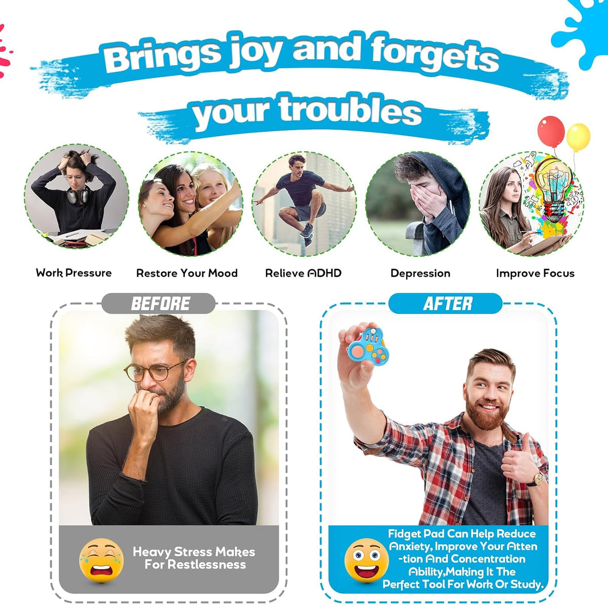 Yrissmiss Fidget Toys for Adults - 3PC-B - image 3
