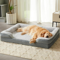 Washable Orthopedic Dog Bed - Grey / 45"L x 36"W x 7"TH