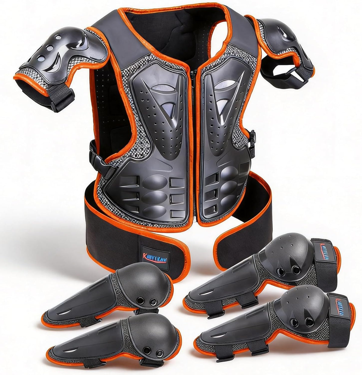 DBaoXiaoMu kids dirt bike gear armor vest suit with chest, back, knee and elbow protection - view 5