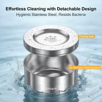 304 Stainless Steel Dog Water Bowl No Spill - image 4