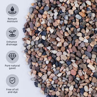 Silica Gravel, Multi-Purpose Mixed Silica Sand for Fire Pits - 5LB / Natural Colorful - image 4