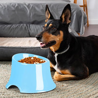 Tilted Elevated Dog Bowls Non-Slip & Non-Spill Pet Feeder - M/2 Cup / Blue - image 3