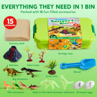 JOVA Klever Kits Construction Sensory Bin for kids Glow - Dinosaur - image 3
