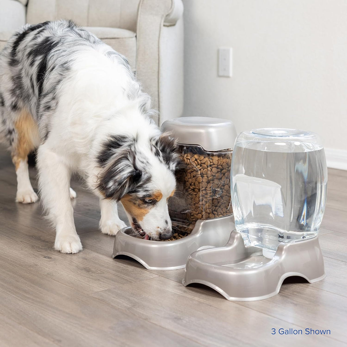 Petmate Pet Cafe Gravity Water Dispenser - Pearl Ash Blue / 1.5 GAL (Pack of 4) - image 2