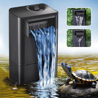 290GPH Turtle Tank Filter Aquarium Filter for 20-85 Gallon - Turtle Filter for 20-45 Gallon / Black