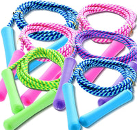 GiftExpress Adjustable Size Colorful Jump Rope for Kids and Teens