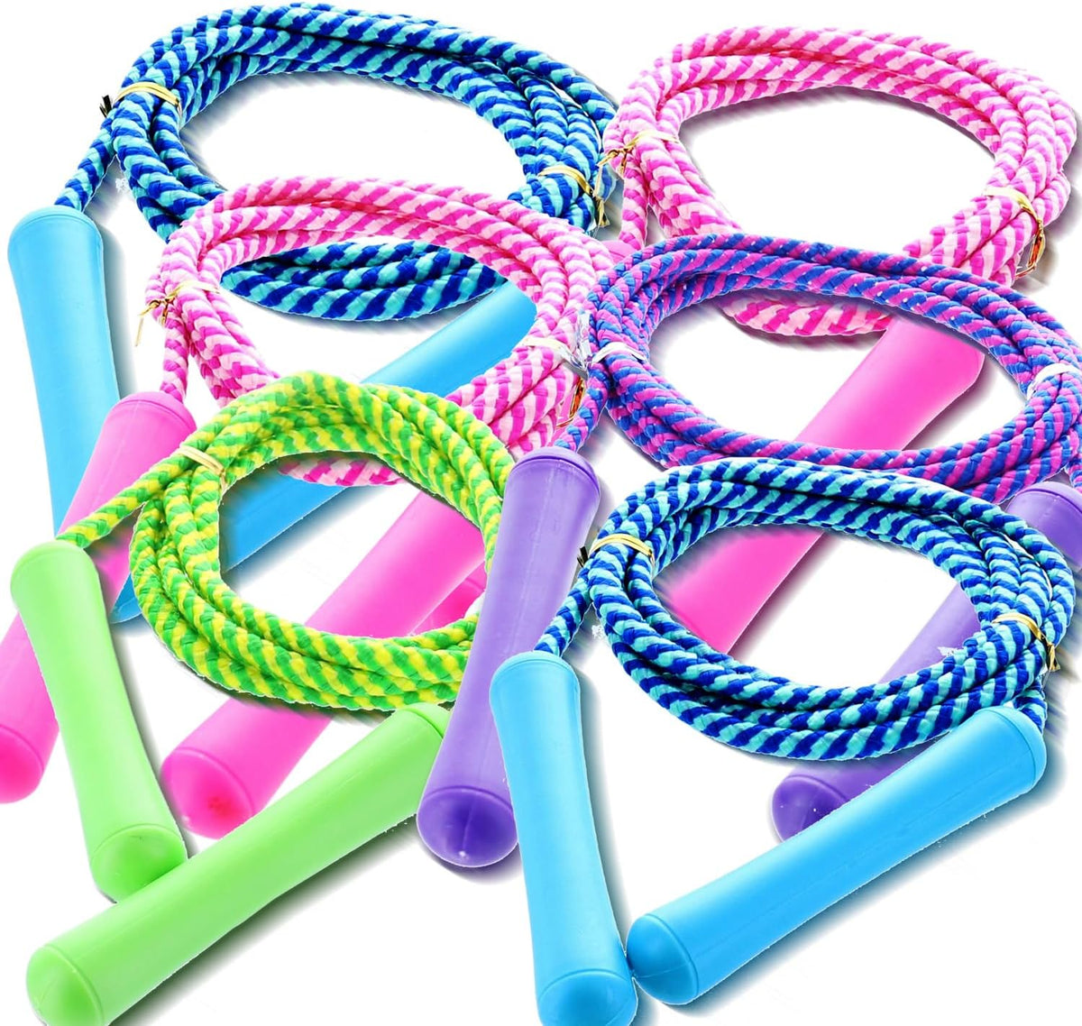GiftExpress Adjustable Size Colorful Jump Rope for Kids and Teens