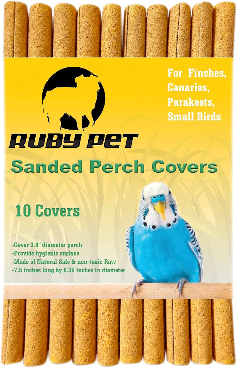 Sanded Bird Perch for Parakeets, Finches