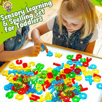 Bbiamsleep 67 Pcs Plastic Practice Set Transparent Letters and Numbers – Fun for Kids & Family - Lowercase Letters - image 4