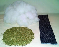 15" Cat Kicker Toy with Refillable Catnip Pocket (Denim) - Filled with Premium Canadian Catnip