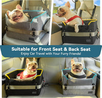 PETSFIT Dog Car Seats for Small Dogs, Patented Safety Buckles - Oxford Cloth / Black - image 2