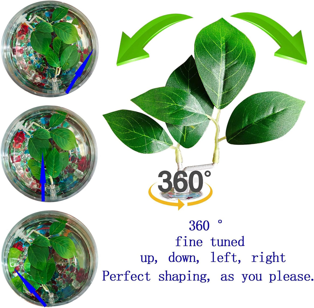 Fish Leaf Pad Fish Tank Accessories Aquarium Décor Simulating 3 pcs - 2 - image 3