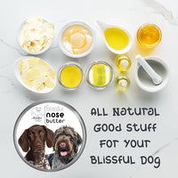 The Blissful Dog German Shorthaired Pointer Nose Butter, Versatile Dog Nose Balm for Dry Nose, Handcrafted Nose Moisturizer, Easy-to-Apply Dog Essentials, Unscented, 2 oz.