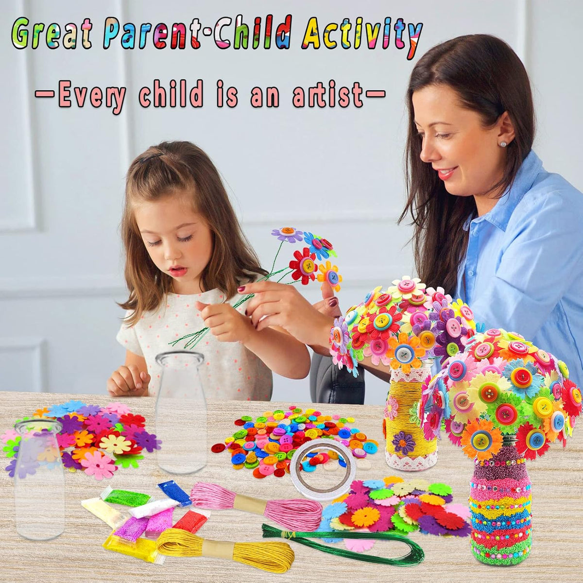 7july Crafts for Girls Ages 6-10 Make Your Own Flower Bouquet - image 2