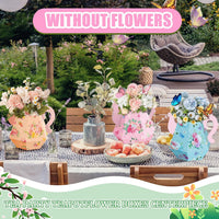 Fulmoon 6 Pcs Tea Party Decoration Flower Box Table Teapot - 6 / Cute - image 3