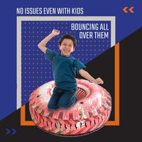 Skywin Inflatable Obstacles, Inflatable Battle Bunkers - 2 Pack / Blue & Orange - image 3