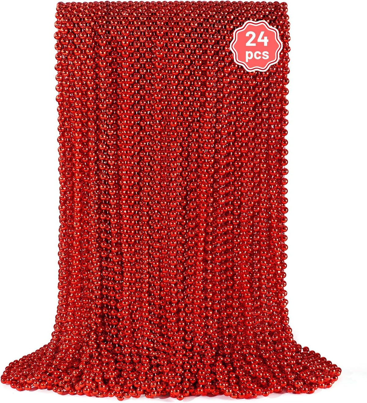 YAXINRUI 120 PCS St. Patricks Day Necklaces - Red / 24 Pcs