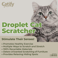 Catify Spin n' Scratch Cat Scratch Pad Refill, Round - Droplet - image 3