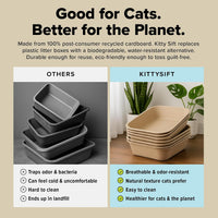 Kitty Sift Disposable Cat Litter Box Large - Litter Box Only / Large (6-Piece Set) - image 4