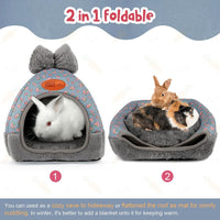 YUEPET Bunny Hideout House, Rabbit Bed - Flower - image 4