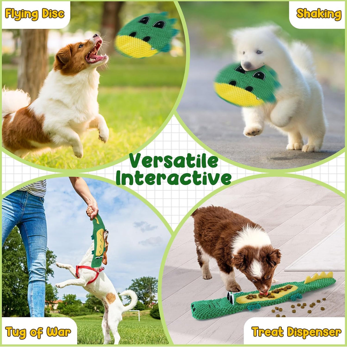 XIUGOAL Tough Dog Toys for Chewers - 2-Crocodile - image 4