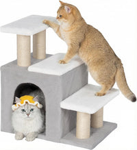 3-in-1 Pet Stairs for Cats, Dog Steps for Small Doggie Rabbits – Essentials for Cats - M-Beige