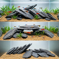 Aquarium Rock Natural Slate Rocks 2 to 4 inch Aquariums Stone - 20lb（2-8'') - image 3