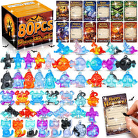 FORLINX mini Halloween pop fidget keychains shaped like cats, pumpkins, ghosts and bats