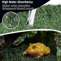 2pcs Reptile Carpet Terrarium Liner Tortoise Bedding Reptile - 2PCS（XXL）：35.43 X 17.71 in - image 4