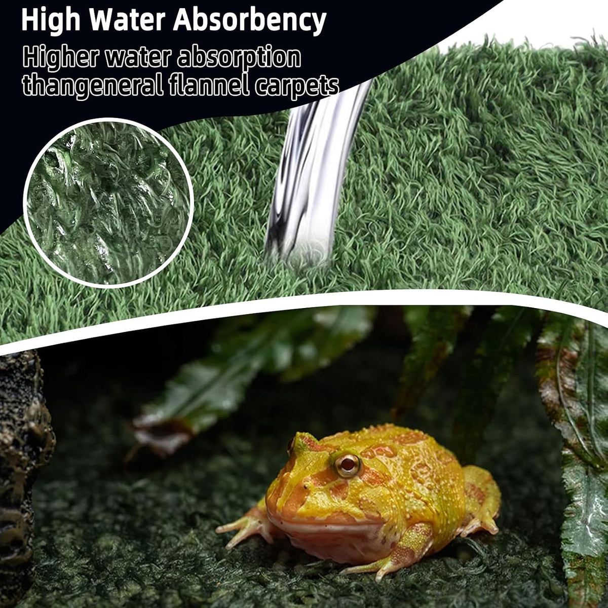 2pcs Reptile Carpet Terrarium Liner Tortoise Bedding Reptile - 2PCS（XXL）：35.43 X 17.71 in - image 4