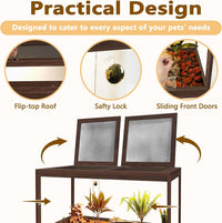 PROLEE Retile Tank, Bearded Dragon Tank - Walnut / 27 Gallons - image 3