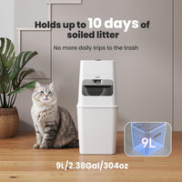 GKJ Cat Litter Box Waste Disposal System for Odor Control Cat Litter - 9L+16 Bags - image 2