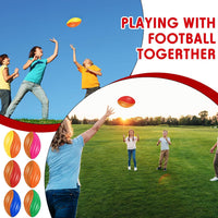 Jerify mini foam footballs for kids, 12 soft 5 inch spiral balls in 6 two-tone colors - view 17