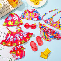 Kajaia 8 Pcs 18 Inch Doll Swimsuits Clothes and Accessories – Fun for Kids & Family - Bright Pink / Lovely - image 2