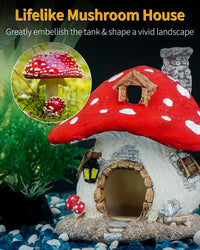 Uniclife Aquarium Mushroom House - Resin Mushroom - image 3