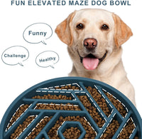 TOBYTO Slow Feeder Dog Bowls Large Medium Breed - Dark Blue - image 3