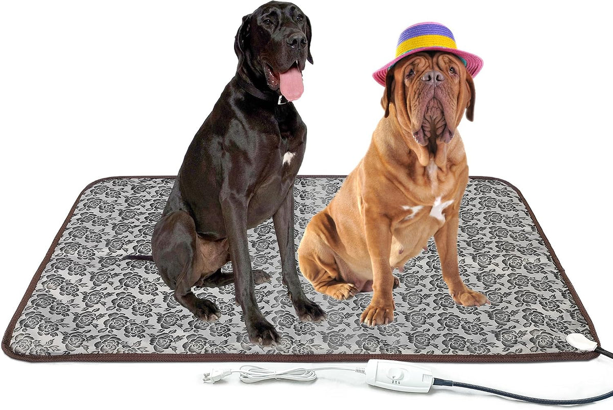 Extra Large Pet Heating Pad for Dogs - Rose / 47X30 inch